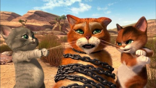 دانلود انیمیشن گربه چکمه پوش و سه وروجک 2012
